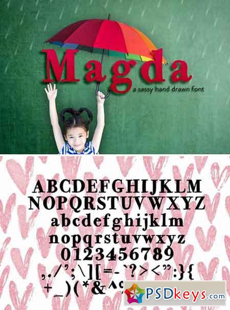 Magda Hand Drawn Font 2154797