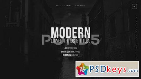 4K Modern Lower Thirds & Titles 82792455 - After Effects Projects