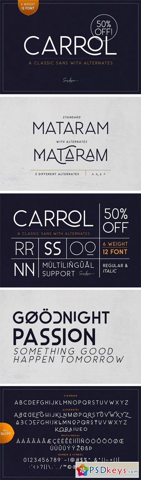 Carrol Sans (12 Fonts) 2181092