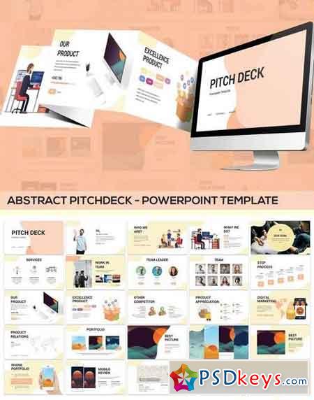 Abstract Pitchdeck - powerpoint Template