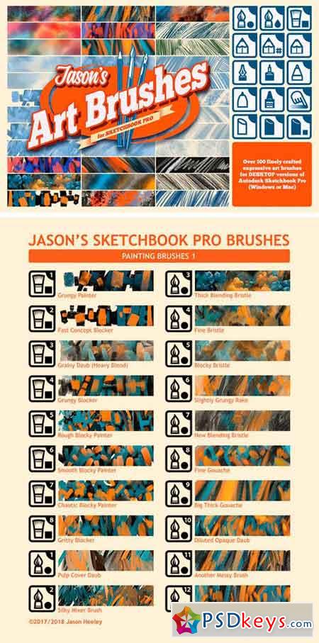 sketchbook pro brushes set