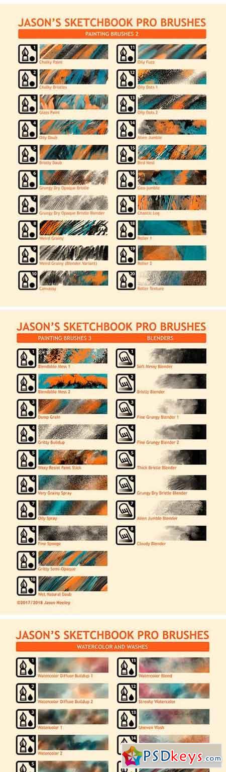 sketchbook pro brushes