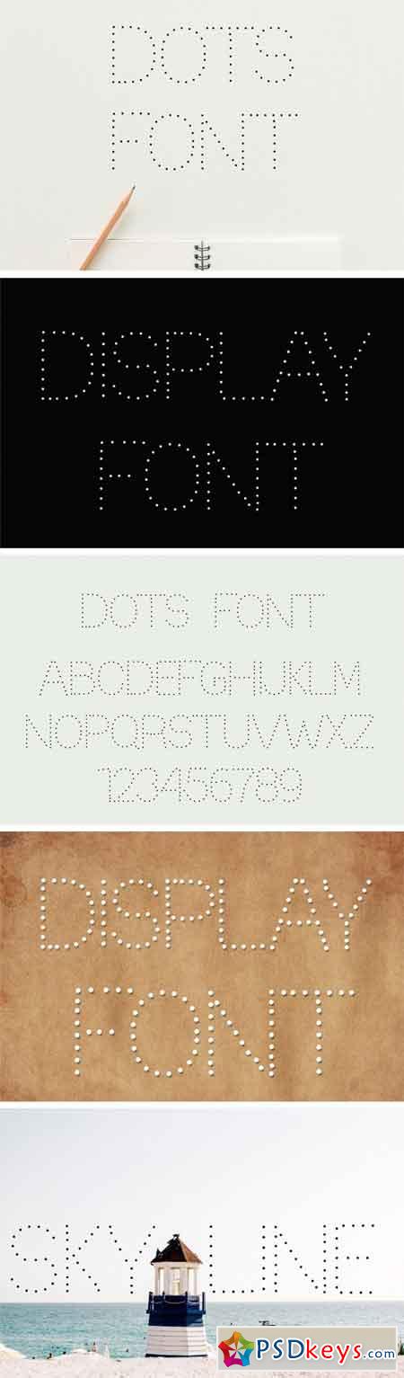 Dots Display Font 2200354