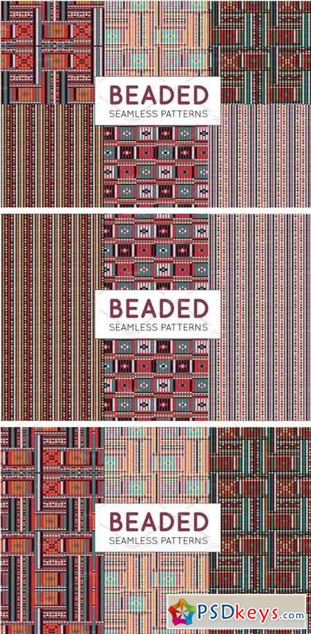 Bead Effect Tribal Seamless Patterns 796694