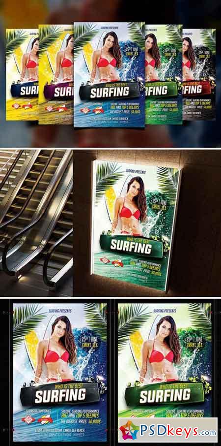 Surfing Flyer Template 2185793