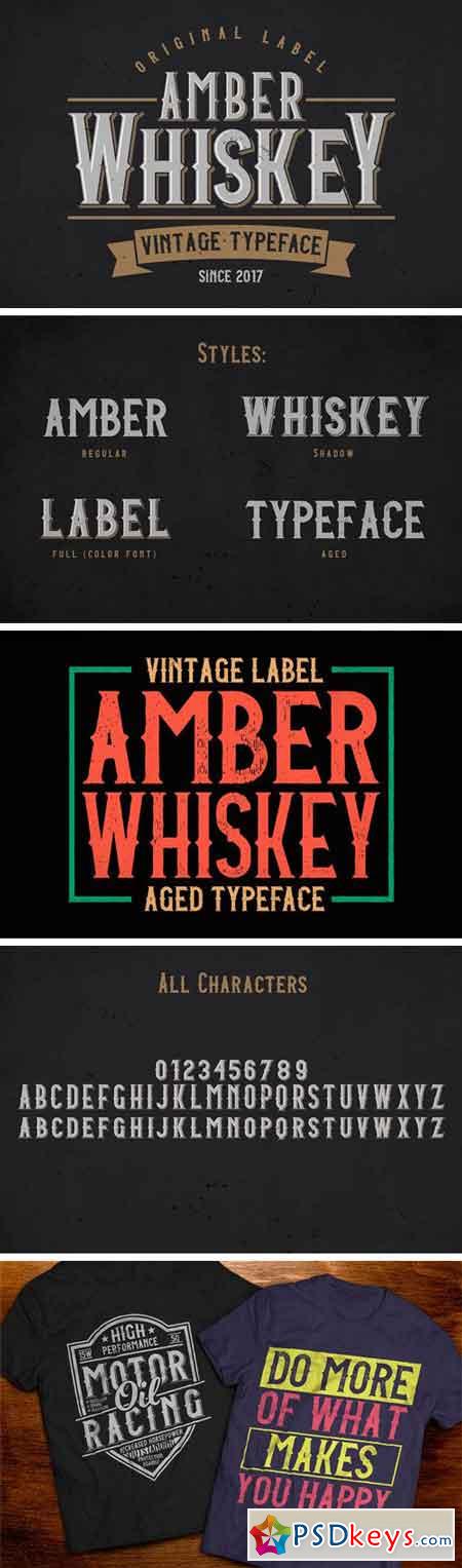 Amber Whiskey Typeface 2200308