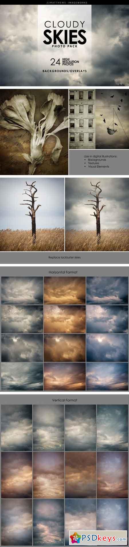 Cloudy Skies-Backgrounds & Overlays 2083980