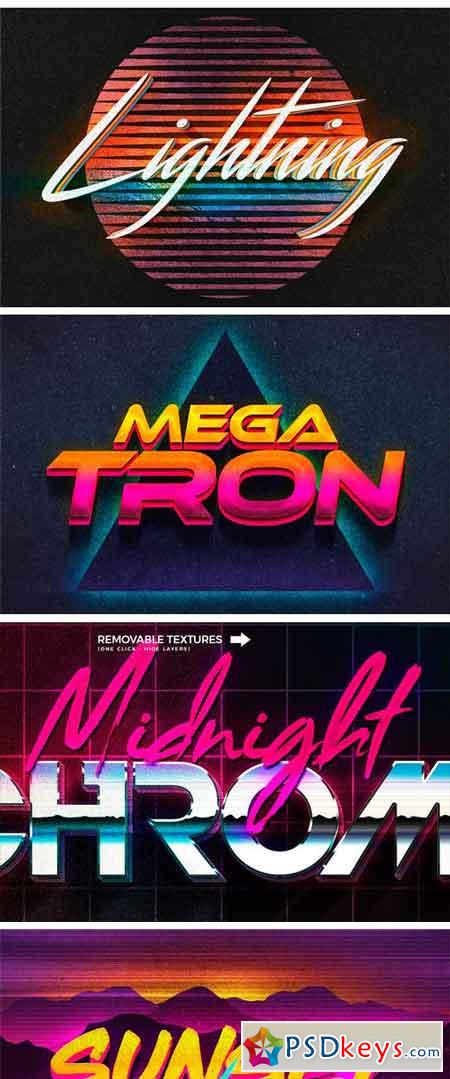 80s Text Effects Vol.2 2199793 » Free Download Photoshop Vector Stock ...