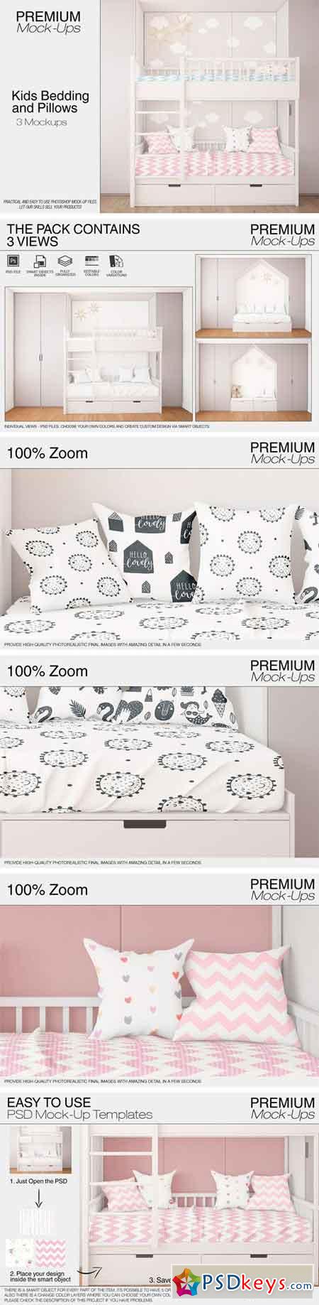 Kids Bedding & Pillows Set 2165425