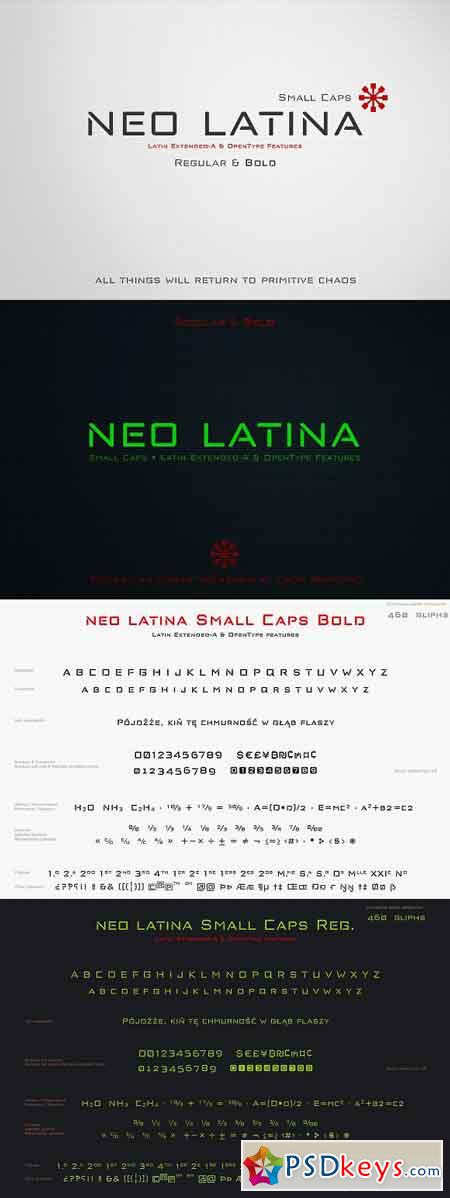 neo latina fonts