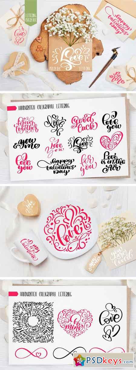 Valentine's Day Lettering Overlays 2173050