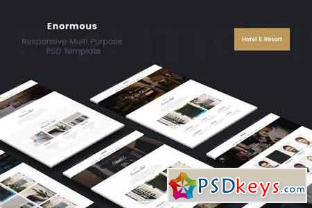 Enormous Hotel & Resort PSD Template