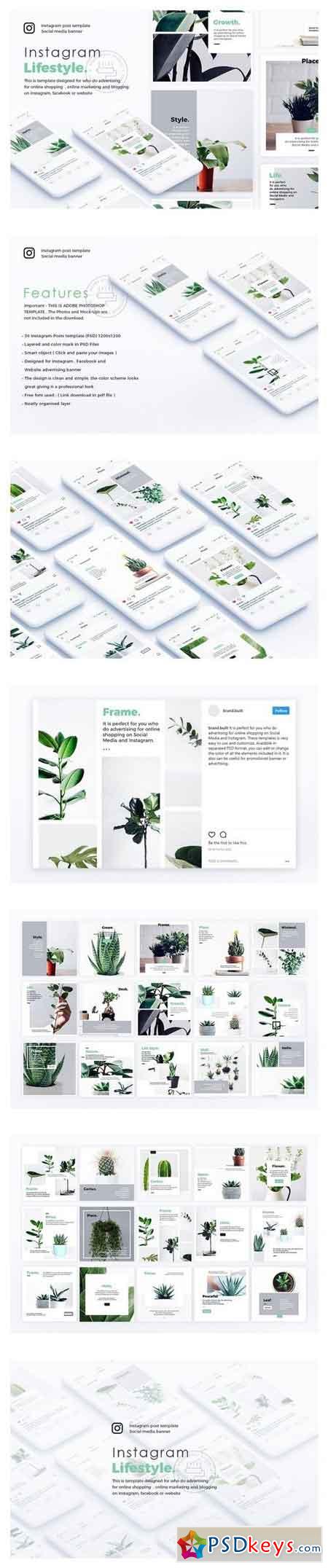 Lifestyle Instagram Posts Template 1999243