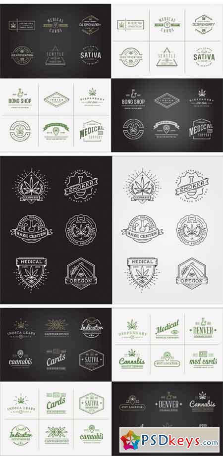 Awesome Cannabis Logotype Templates 2182057