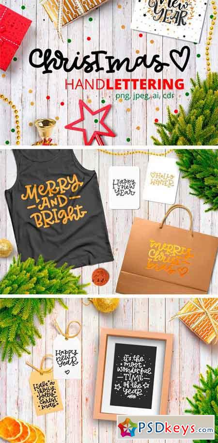 Christmas and New Year Lettering 2163453