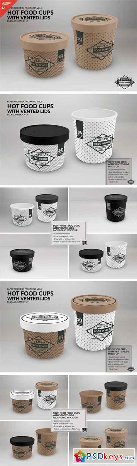 Hot Food Cups w Vented Lids MockUp 2181805