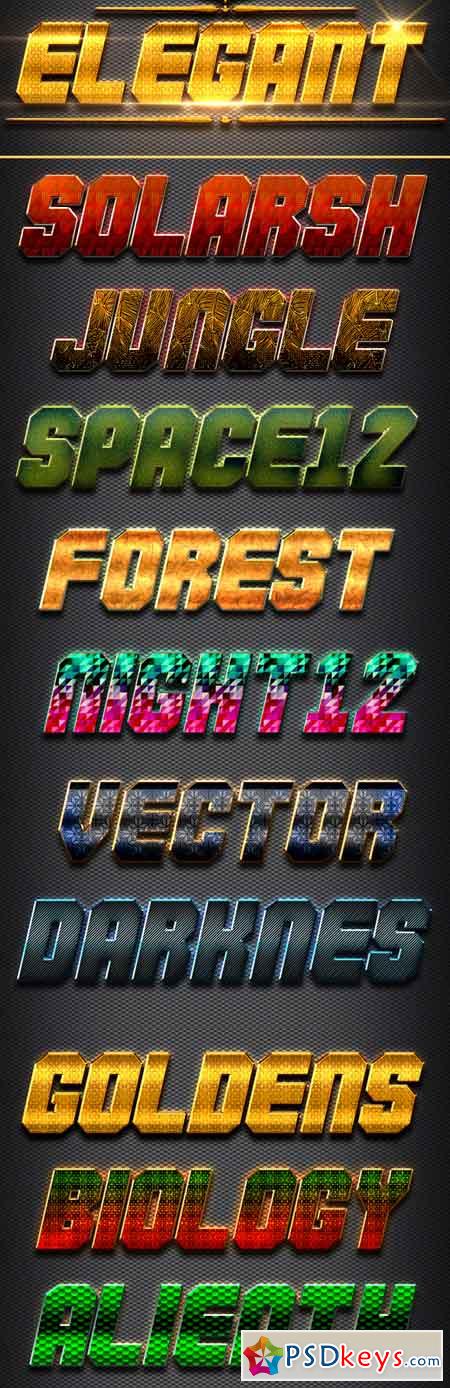 10 3D Text Styles W16 21348250