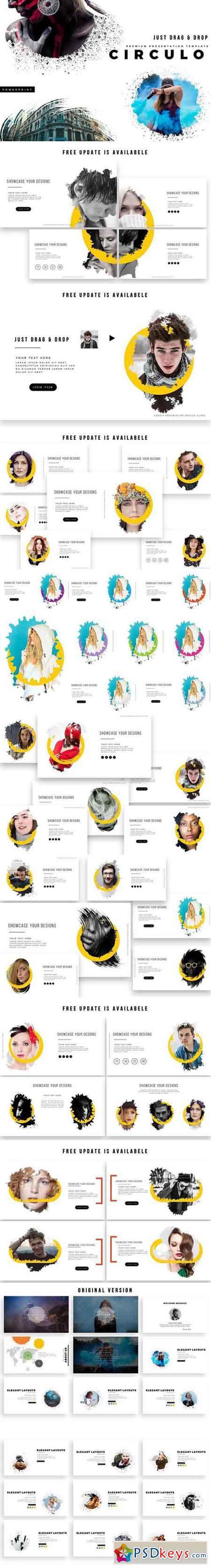 CIRCULO PowerPoint Template 1757474