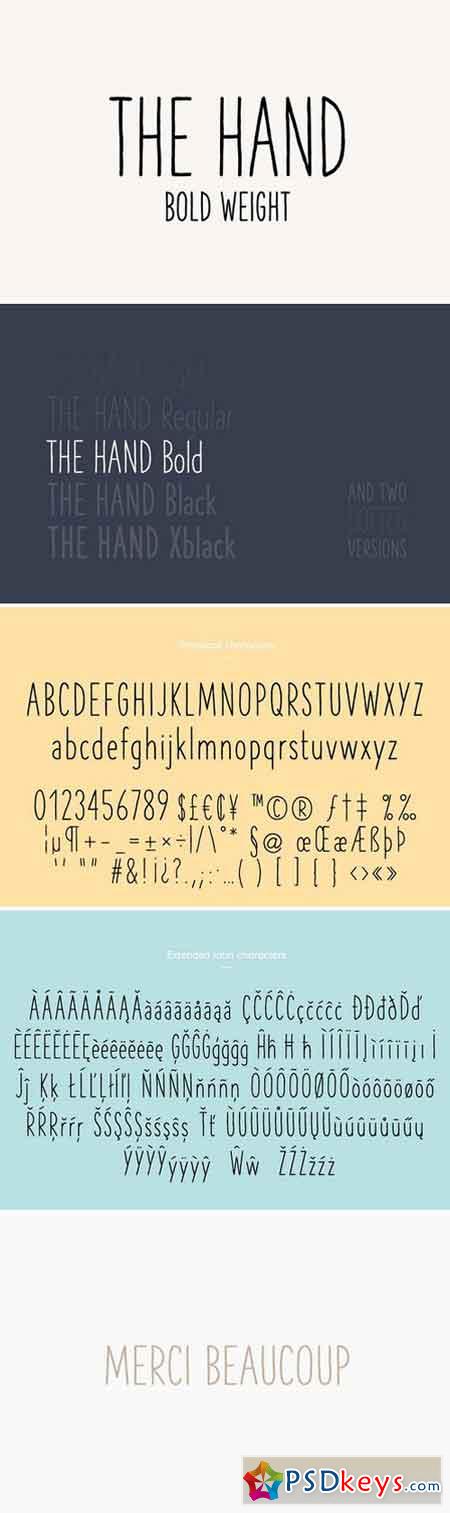 The Hand Font - Bold 2226779