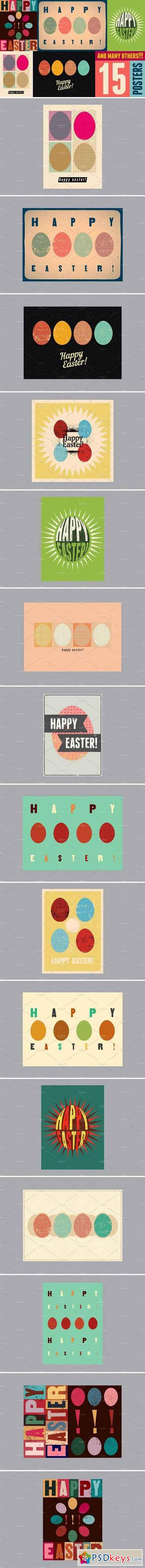 Typographic Easter greeting card 2224242