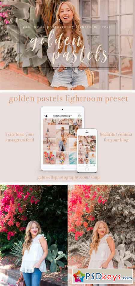 Golden Pastels Blogger Preset 2316880