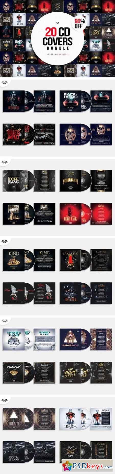 20 CD COVER TEMPLATES 1540286