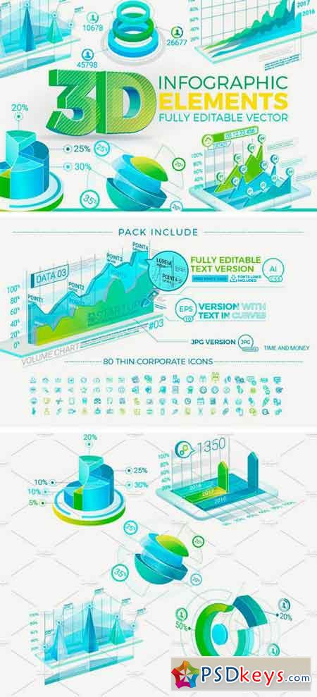 3D Corporate Infographic Elements 2244593