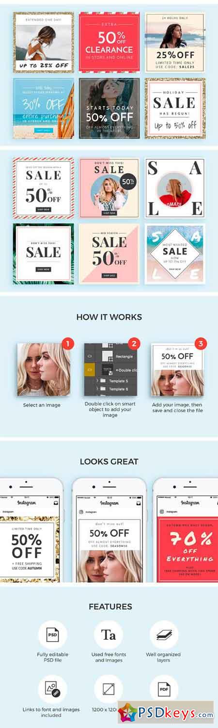 30 Sale Templates For Instagram 2249150
