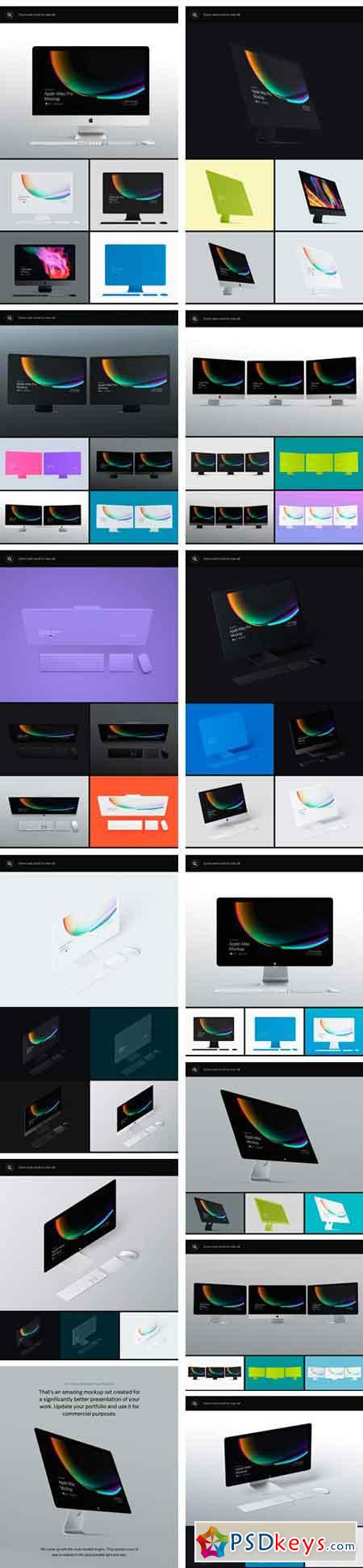 Download iMac Pro, iMac, Stylized iMac Mockup 2293630 » Free Download Photoshop Vector Stock image Via ...