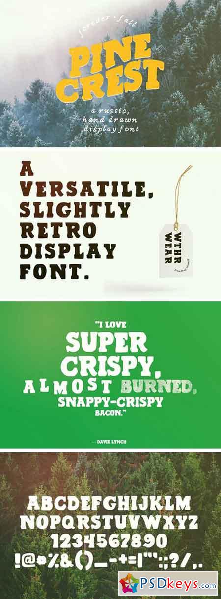 Pine Crest Rustic Serif Font 1505911