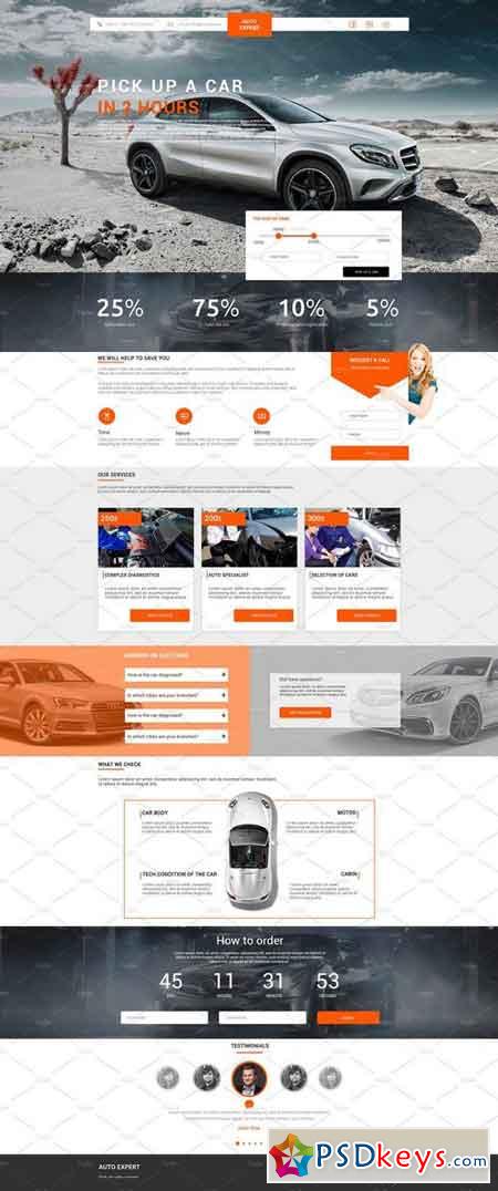 Landing Page for selection of cars 2225759