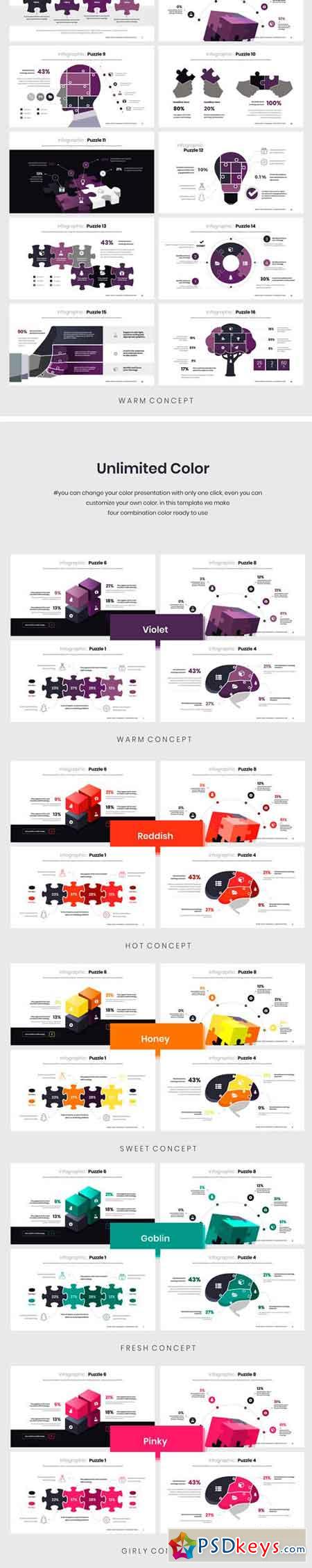 Puzzle Infograpic PowerPoint 2269447