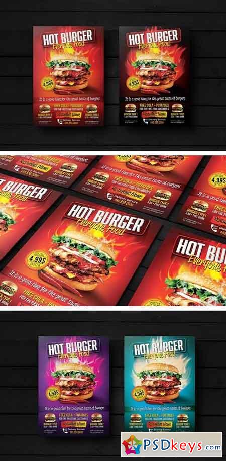 Hot Burger Flyer 2031298