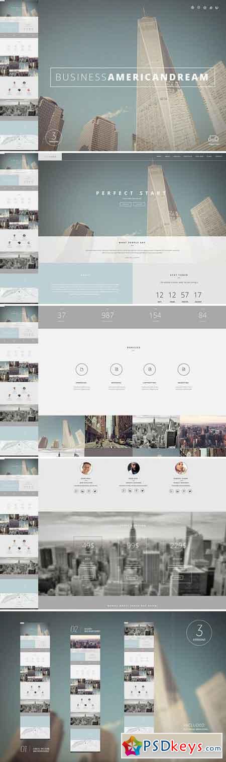 American Dream One Page Template 2225898