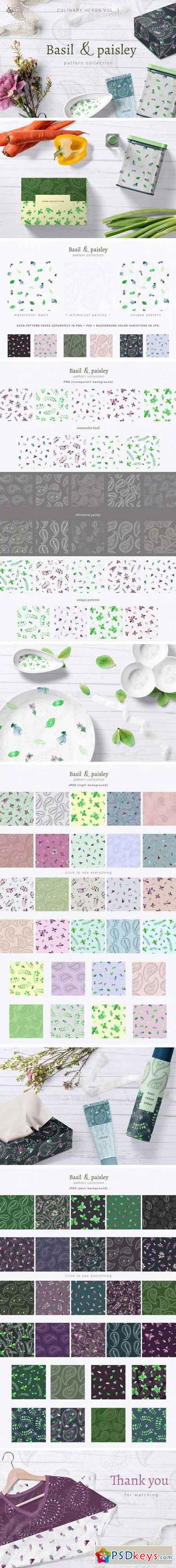 Basil & paisley - pattern collection 2257418
