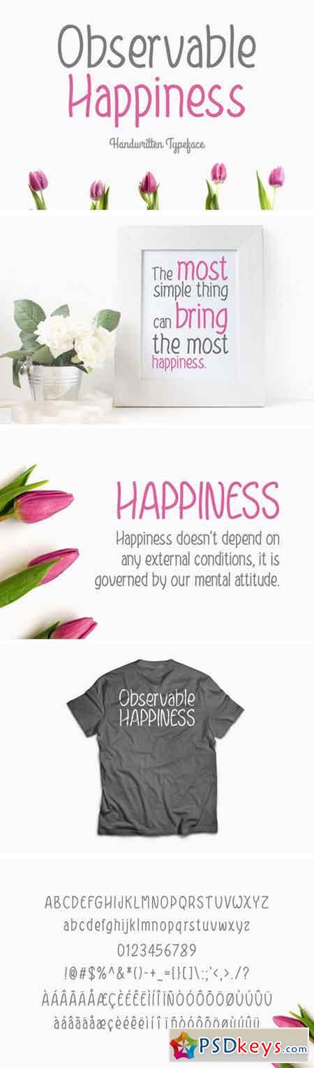Observable Happiness Typeface 2276842