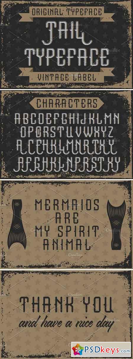 Handcrafted font Tail 2300959