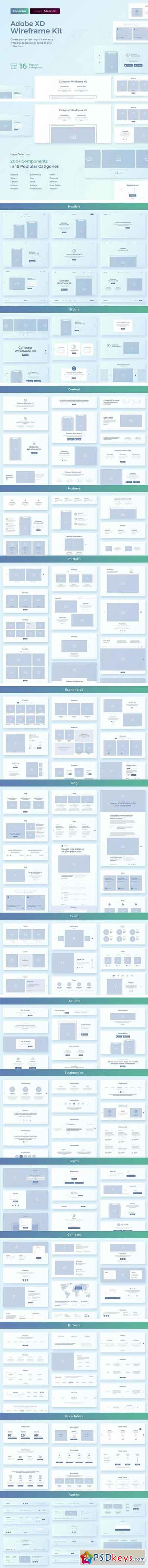 Collector Wireframe Web Kit 2020220