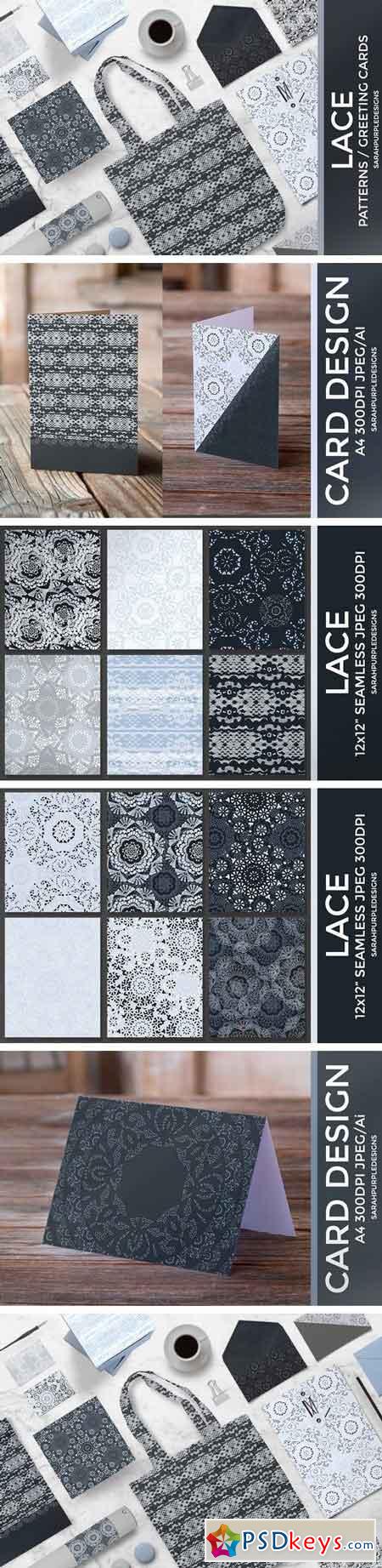 Lace Seamless Vector Patterns 954882