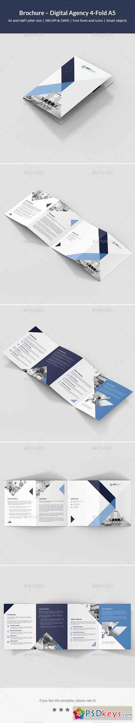 Brochure – Digital Agency 4-Fold A5 21492729