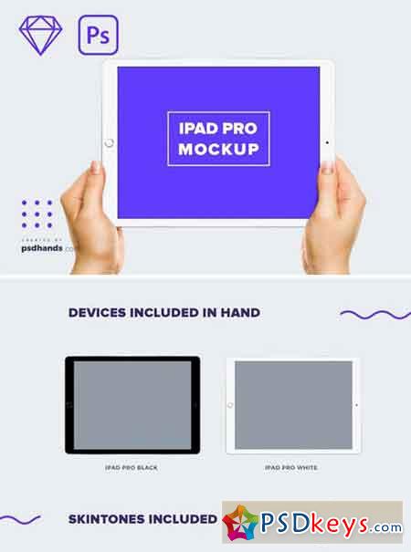 iPad in Hands mockup Front View 2322567