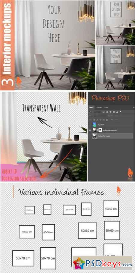 Mockup Poster with various frames 2256666