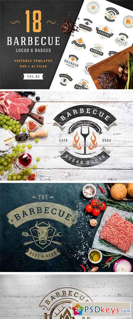 18 Barbecue Logos and Badges 2316360