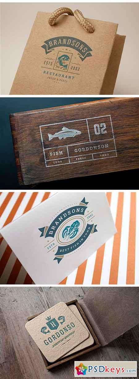 18 Seafood Logos & Badges 2316336