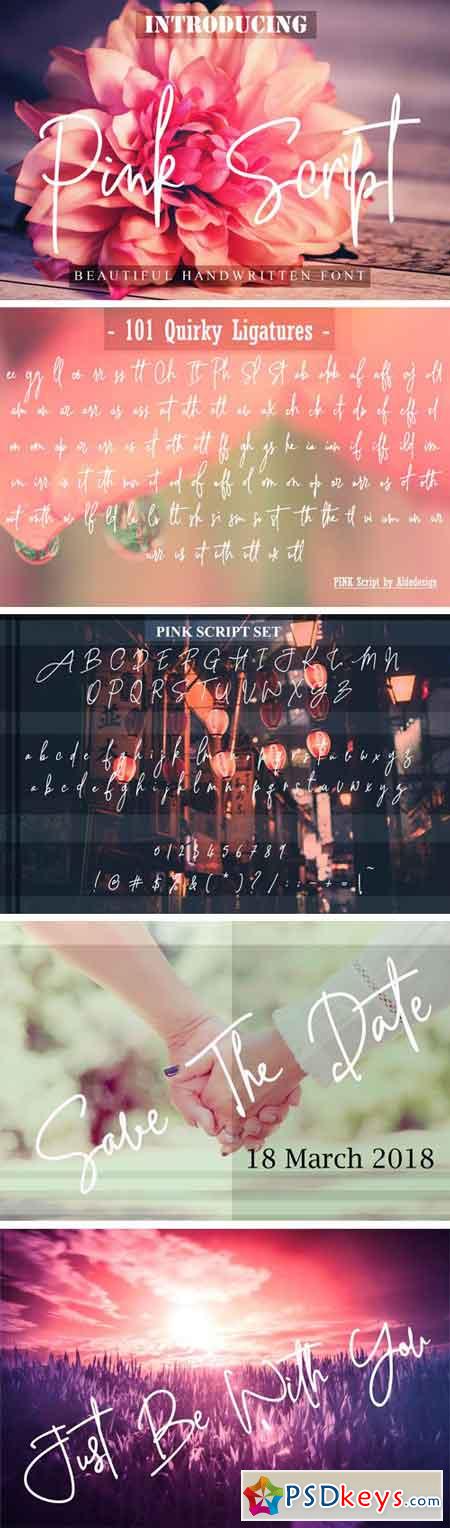 Pink Script 65066