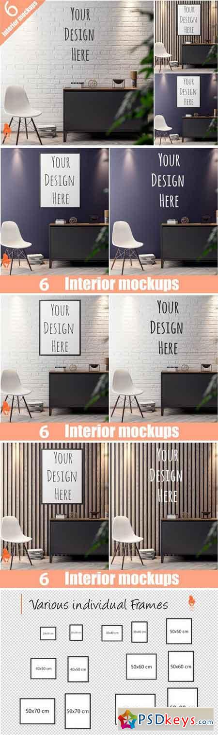 Mockup Poster with various frames 2321678