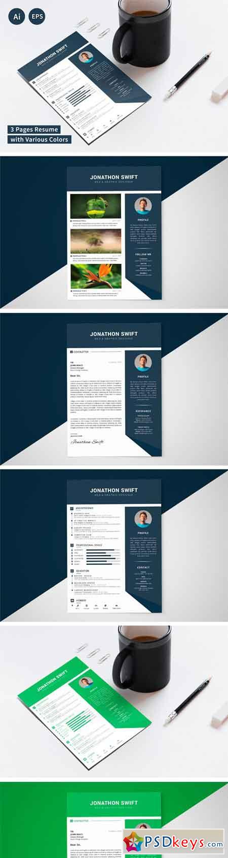 CV Resume Template (3 Pages) 2315964