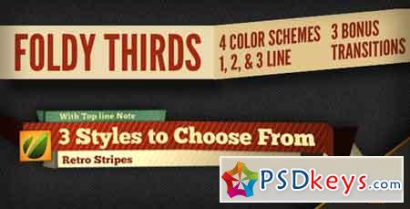 Foldy Lower Thirds 1563945 - After Effects Projects
