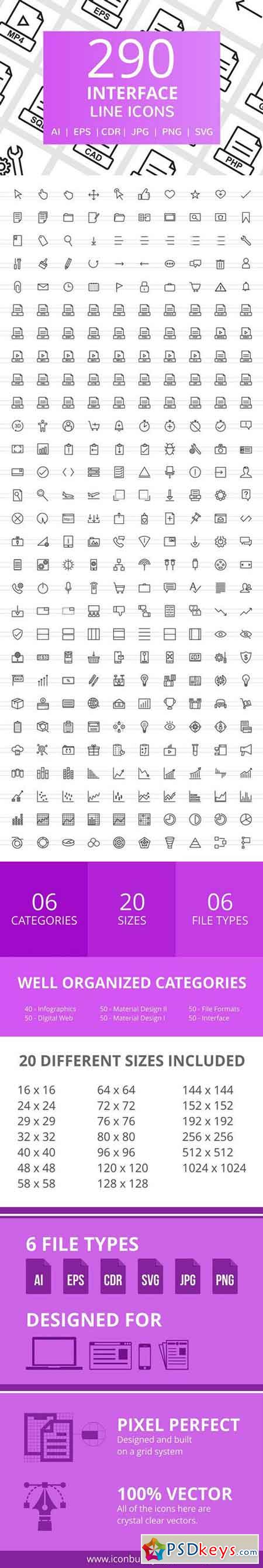 290 Interface Line Icons 2321658