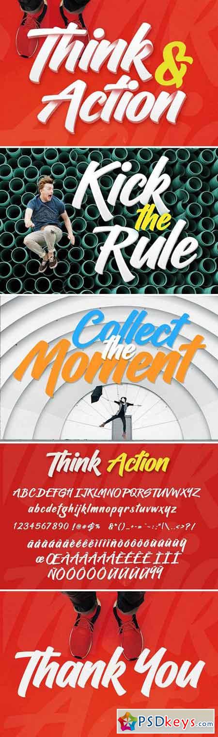 Think Action font 2335668